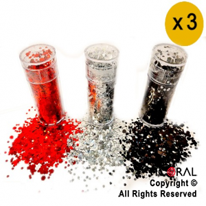 GLITTER EN ESCAMAS HALLOWEEN 1022-01 X 15 GR x 3